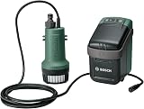 Bosch GardenPump 18V-2000 Cordless Submersible Water Pump with Battery