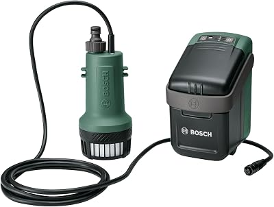 Bosch GardenPump 18V-2000 Cordless Submersible Water Pump with Battery