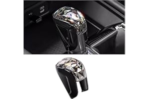 Axinda Center Console Shift Knob Cover for Honda Civic 22 23 24 25, for Honda CRV/HRV 23 24 25, for Honda Accord 2018 19 20 21 22 23 24 2025 Accessories, Bling Gear Shift Knob Cover, Crystal Style