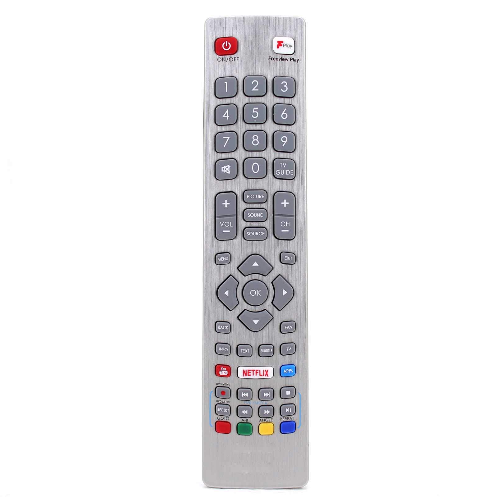 Generic Replacement Sharp SHW/RMC/0121 TV Remote Control Compatible with Sharp Aquos LC-24DHG6001KF LC-32FI5342KF LC-32FI5442KF LC-40FG2241KF LC-40FG5141KF UHD 4K Smart 3D LED