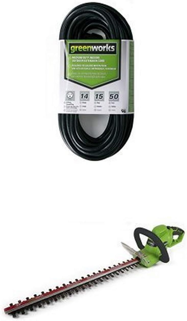 Greenworks 18-Inch 2.7 Amp Corded Hedge Trimmer 22102 : Power Hedge Trimmers : Garden & Outdoor