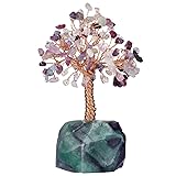SUNYIK Handmade Healing Crystal Money Tree with