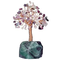 SUNYIK Handmade Healing Crystal Money Tree with