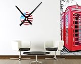 LOZMOM Large Frameless Wall Clock DIY 3D Clock