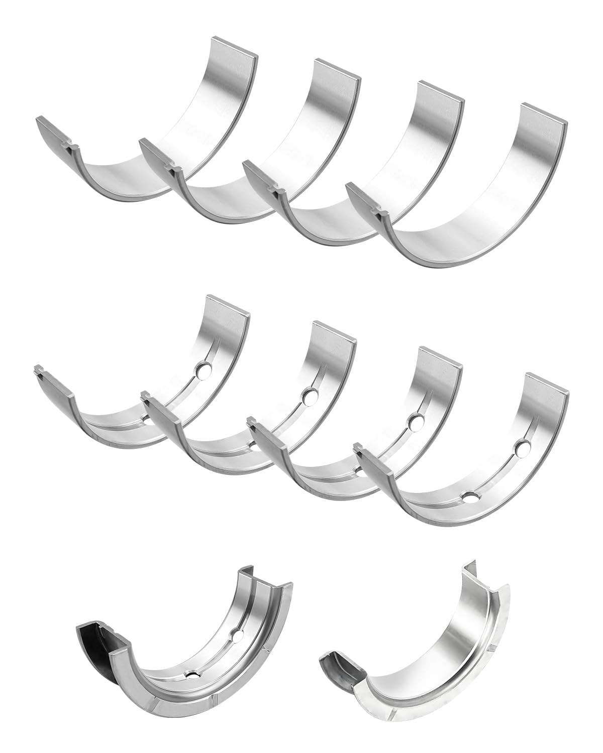 Photo 1 of 10 Pcs Main Bearings Set Fit for Chevy GM LS 4.8L 5.3L 5.7L 6.0L 6.2L Replace MS2199P, Engine Crankshaft Main Bearing Set Standard