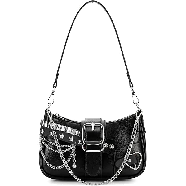 Uchyius Y2k Bag Women Punk Shoulder Bags Gothic Crossbody Bag Y2Ks