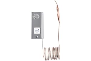 Johnson Controls A19ABC-12C Line Volt Mechanical Thermostat, 24 to 277 VAC
