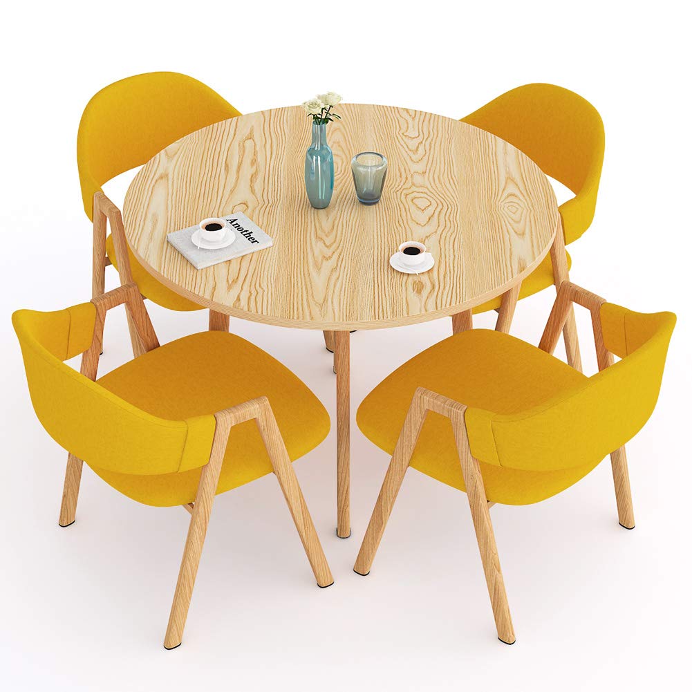 Amazoncom LITTLE TREE Dining Table Set Modern Round Kitchen