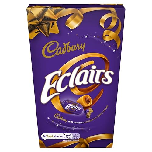Cadbury Eclairs Chocolate Bag, Caramels With Milk Chocolate Centres, Christmas Treat for Sharing or Gifting, 350g (Pack of 1)