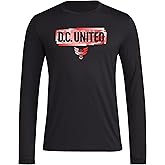 adidas Mens D.c. United MLS Long Sleeve T-Shirt