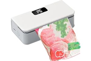 Small Bag Sealer, Bag Se-ale-r Magnetic, 2 In 1 Chip Bags S-eal-er And Cutting Machine, Fridge Magnet, 6 Speed Intelligent Te