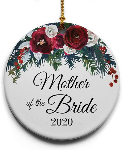 mother of the bride christmas ornament