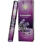 Flute Lavender Incense Sticks from India - 120 Insence-Sticks (6 Pack x 20 PCS) - for Pure Air, Yoga, Meditation, Relaxation Fragrance Incense,Home Refreshing