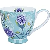 Glen Mila 16oz Cute Coffee Mug for Women Bone China Coffee Mug Cute Christmas Mugs birthday Gifts for Mom Friends