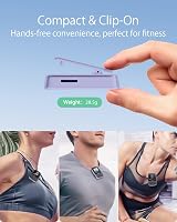 Yoton MP3 Player Bluetooth 5.2 Mini Clip HiFi Radio Purple view 3