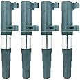 DMCOIL Set of 4 Ignition Coil Pack Compatible With Renault Clio II III Megane CC I II III Espace III IV Grand Scenic I II III Laguna I II III 1998- Replaces OEM 8200765882 22433-3529R
