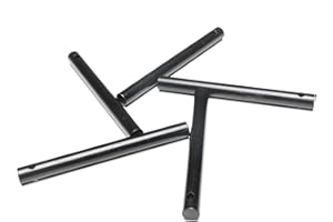 FERROFIRE Heavy-Duty Classic 4 Inch Drilled Ferro Rods Flint and Steel Ferrocerium Rod with A Lanyard Hole for DIY Fire Starting Tools in Camping Emergency Hiking Fishing Bushcraft Survival