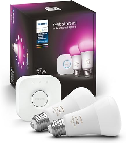 Philips - Hue White & Color Ambiance LED Starter Kit - 3