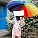 FlesserĀ® Womens Hooded Transparent Clear Raincoat Cute Waterproof Rainwear With Edge