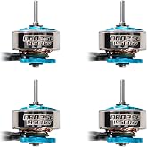 BETAFPV 4pcs 0802SE 19500KV 1S Brushless Motors for FPV Whoop Drone Quad | Ultralight Weight FPV RC Motor for 65/75mm 1S Brushless Racing Whoop Drone Quadcopter like Meteor Series-Iceblue