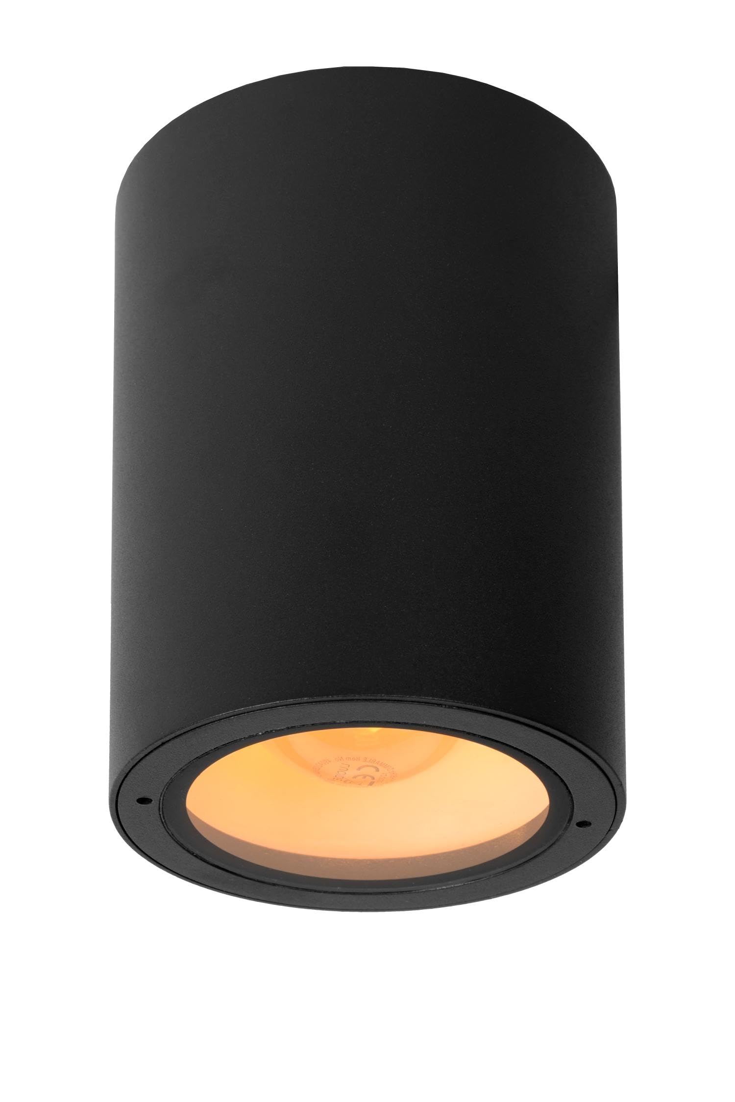 LUCIDE VOLANTIS - Ceiling Spotlight Indoor/Outdoor - Ø 10,8 cm - 1xE27 - IP54 - Black