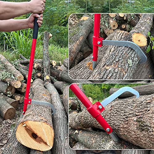 BoyKeep K10 Log Peavey Tool With Steel Handle - Logger Peavy Hook For ...