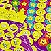 Purple Ladybug Novelty Super Reward Stickers for Teachers - 3080 Total Teacher Stickers, Combo of Emojis, Stars, and Ribbons Great Value for Parents, School, or Classroom! Plus Free Sample Pack!