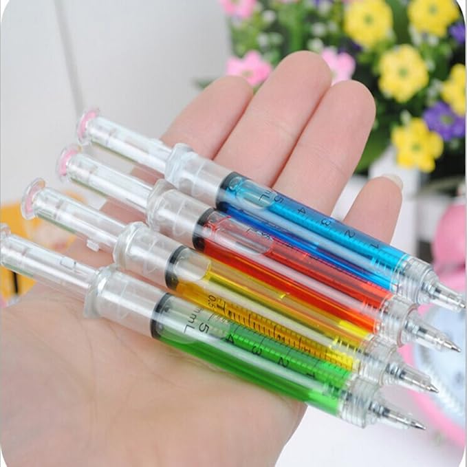 Amazon Co Jp Vi Yo ボールペン ペン 注射器 文房具 ランダムカラー ６セット ビューティー