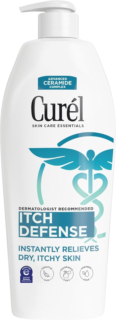 Curel Itch Defense Calming Body Lotion for Dry Itchy Skin 13 oz
