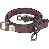 Carhartt Pet Durable Nylon Duck Leashes for Dogs, Reflective Stitching for Visibility, Deep Wine, Large
