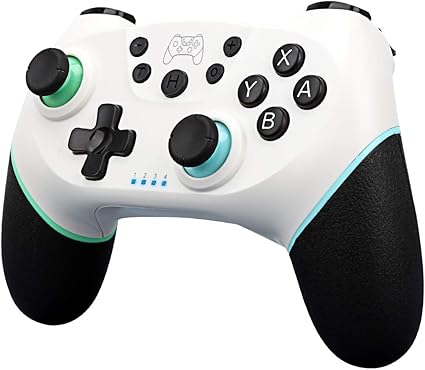 Amazon Co Jp Livelylife Nintendo Switch ワイヤレス コントローラー Hd振動 ゲーム コントローラー Switch Switch Lite Pc対応 コントローラー 無線 ジャイロセンサー Turbo機能 スイッチ コントローラー 500mah バッテリー内蔵 キャプチャー機能 ホワイト グリーン