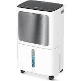 VEAGASO 34-36 Pint/D, 2500 Sq.Ft Dehumidifier for Basement with Drain Hose | Dehumidifiers for Home, Bathroom, Bedroom - 3 Modes, 24H Time, 40dB, 0.53 Gallon Water Tank, Intelligent Humidity Control
