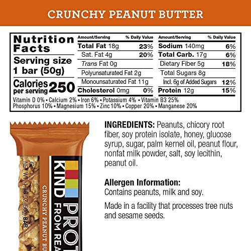 5 KIND+Protein+Crunchy+Peanut+Butter