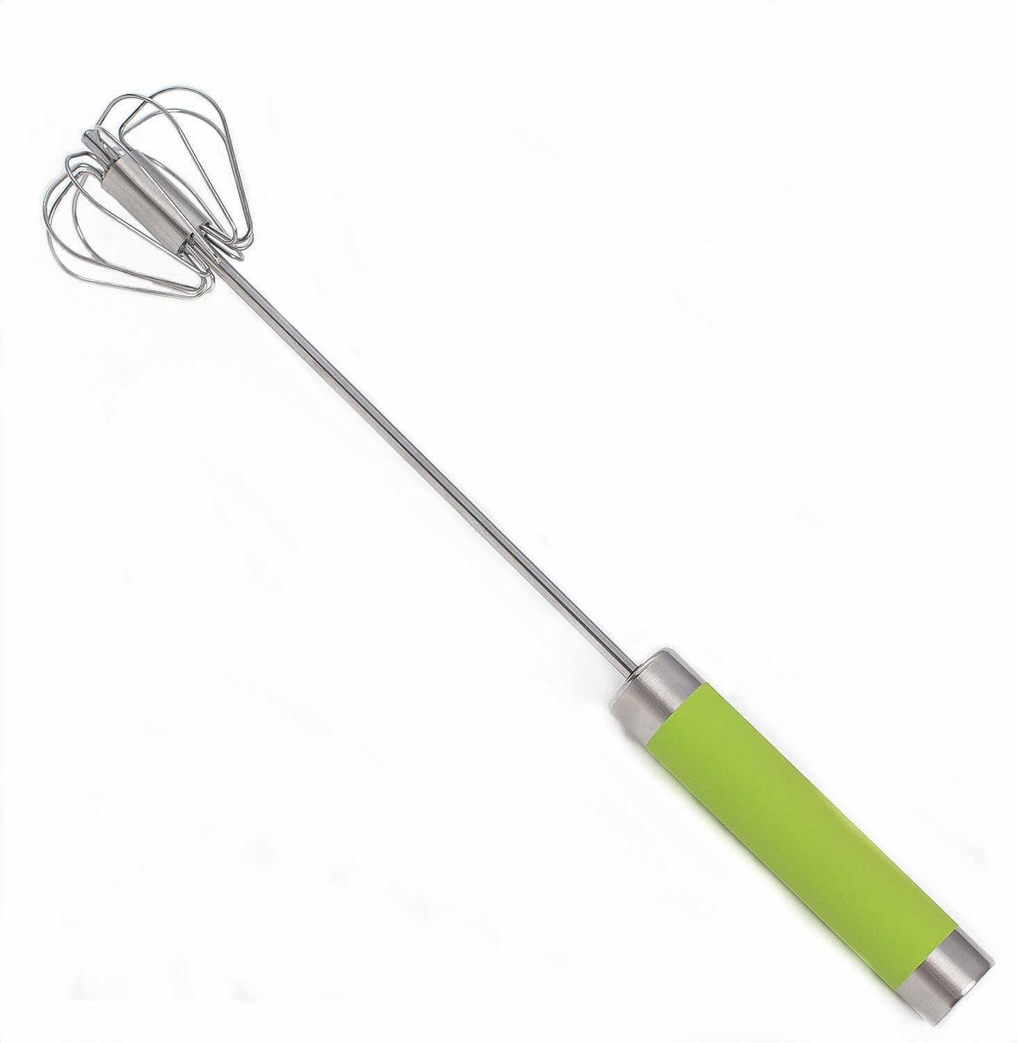 Stainless Steel Balloon Whisk Hand Push Down Mixer Whisk Green Amazon