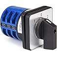 APIELE Changeover Selector Switch 3 Position 440V Universal Rotary Cam Selector (32A 12 Terminal)