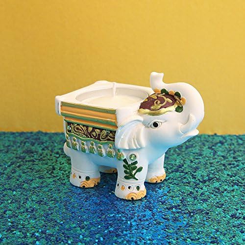 Osye Baby Shower Party White Elephant Candle Holder