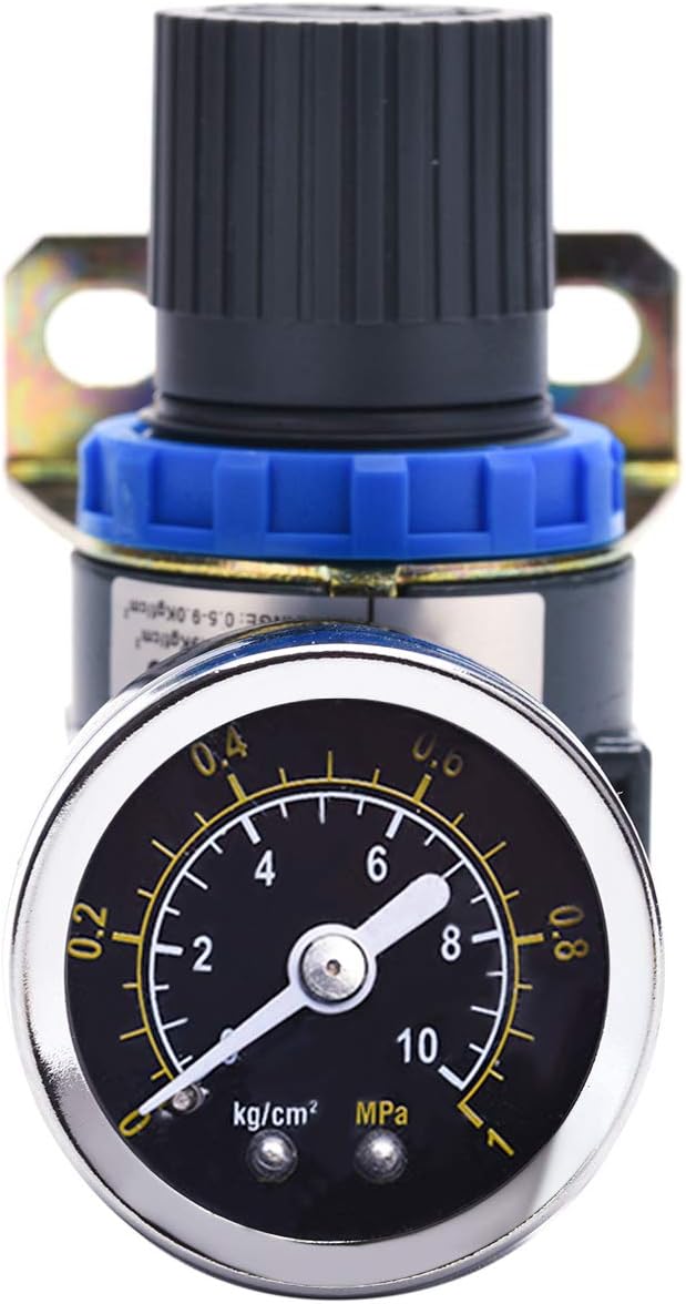 ZHONG AN Air Pressure Regulator-Air Control Vlave with Gauge with Bracket for AIR Compressor Tool Systems 1/4" NPT - Image 4
