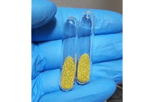 1g of Glass Sealed Diamond Powder，for Element Sample Collection, Classroom Demonstrations, Scientific Research and Laboratory