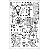 Elements Remnant Rubs by Tim Holtz Idea-ology, 5 x 7 Inches, 2 Sheets, Black/White, TH93057