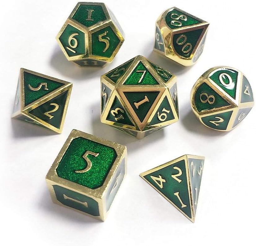 ckground Multiple Sides Dice for Game, Outlet Font For Dungeons & DragonsInnovative RPG Dice D&D Metal Dice set 7pcs/set