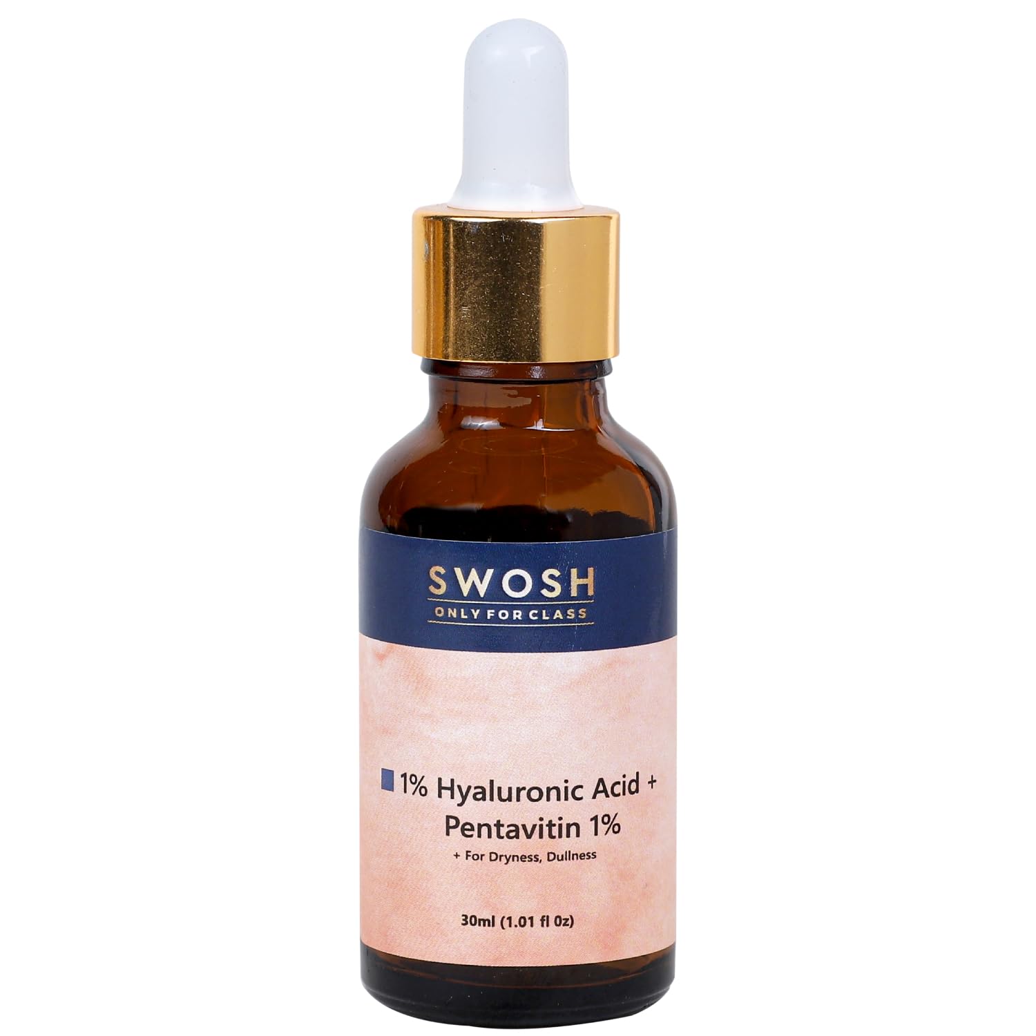 SWOSH 1% Hyaluronic Acid Serum 30 ML Lightweight & Hydrating Serum For Intense Hydration(Normal To Dry SKIN) With Glycerine and Aloe Vera For Skin Illumination