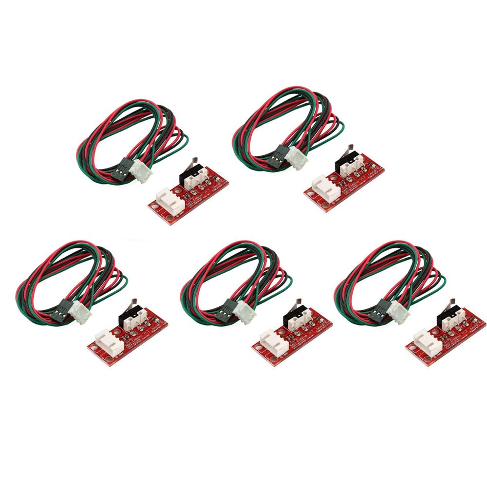 DollaTek 5 PCS of Mechanical Endstop Switch with Cable for 3D Printer Makerbot Prusa Mendel RepRap CNC Mega 2560 1280
