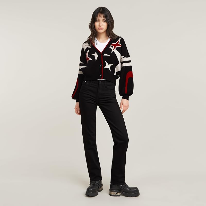 Femme Holiday loose cardigan knit , Noir (dk black D25730-D939-6484), S — photo 3 sur 6