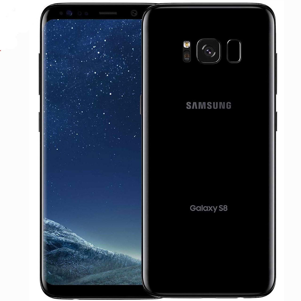 Samsung Galaxy S8 G950FD 64GB Midnight Black, Dual Sim, 5.8 inches, 4GB Ram, GSM Unlocked International Model, No Warranty