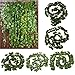 Artificial Ivy Vine Fake Hanging Plant Leaves Garland Home Garden Wall Decoration Wedding Garlands Poison Ivy Costume Wedding Decor 12pcs