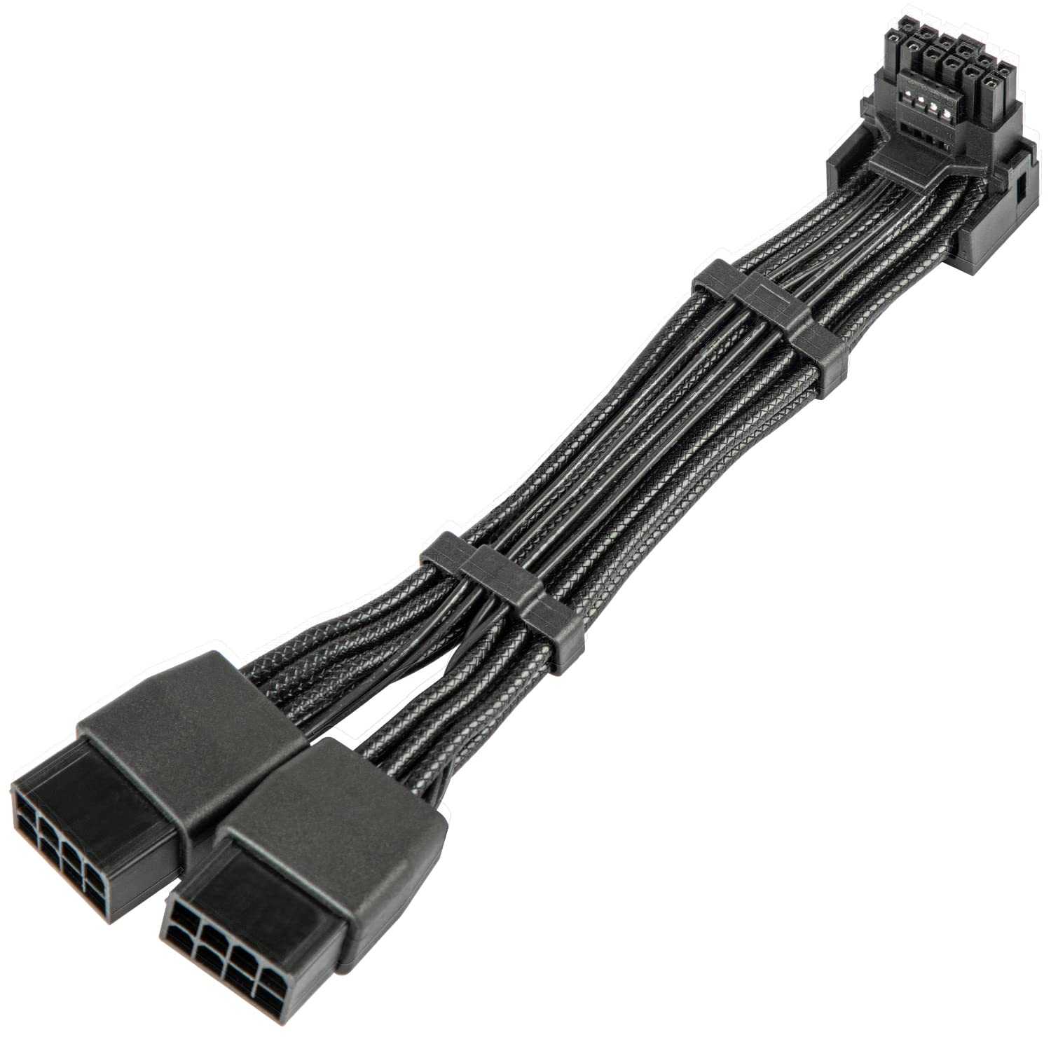 Photo 1 of 12VHPWR 90 Degree Adapter to 2X 8Pin: 16AWG 16 PIN GPU Right Angle PCI-E 5.0 Extension for for Graphic Card GPU 12+4pin RTX 3090Ti 4070Ti 4080 4090 (Type A)