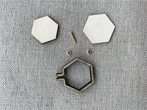 DIY Mini Embroidery Hoop Frame Oval Embroidery Hoop Miniature Embroidery Hoops DIY Tiny Hoop Kit Mini Oval Hoop Frame DIY Necklace Kit (20mm)