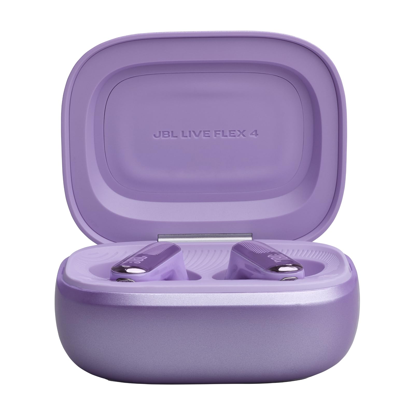JBL Live Flex 4, Kabellose Noise-Cancelling-Ohrhörer, Hi-Res Audio, Smart Charging Case, Bluetooth, 50 Std. Akkulaufzeit, IP54 wasserdicht, Lila 6