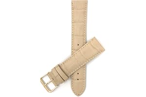 Bandini Womens Leather Watch Band Strap - Alligator Pattern - 8 Colors - 12mm, 14mm, 16mm, 18mm, 20mm