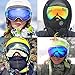 COPOZZ Ski Goggles, G1 Mens Womens Ski Snowboard Snowboarding Goggles - Over Glasses Double Lens Anti Fog Frameless,Cool REVO Mirror Blue for Men Women Youth Snowmobile Skiing